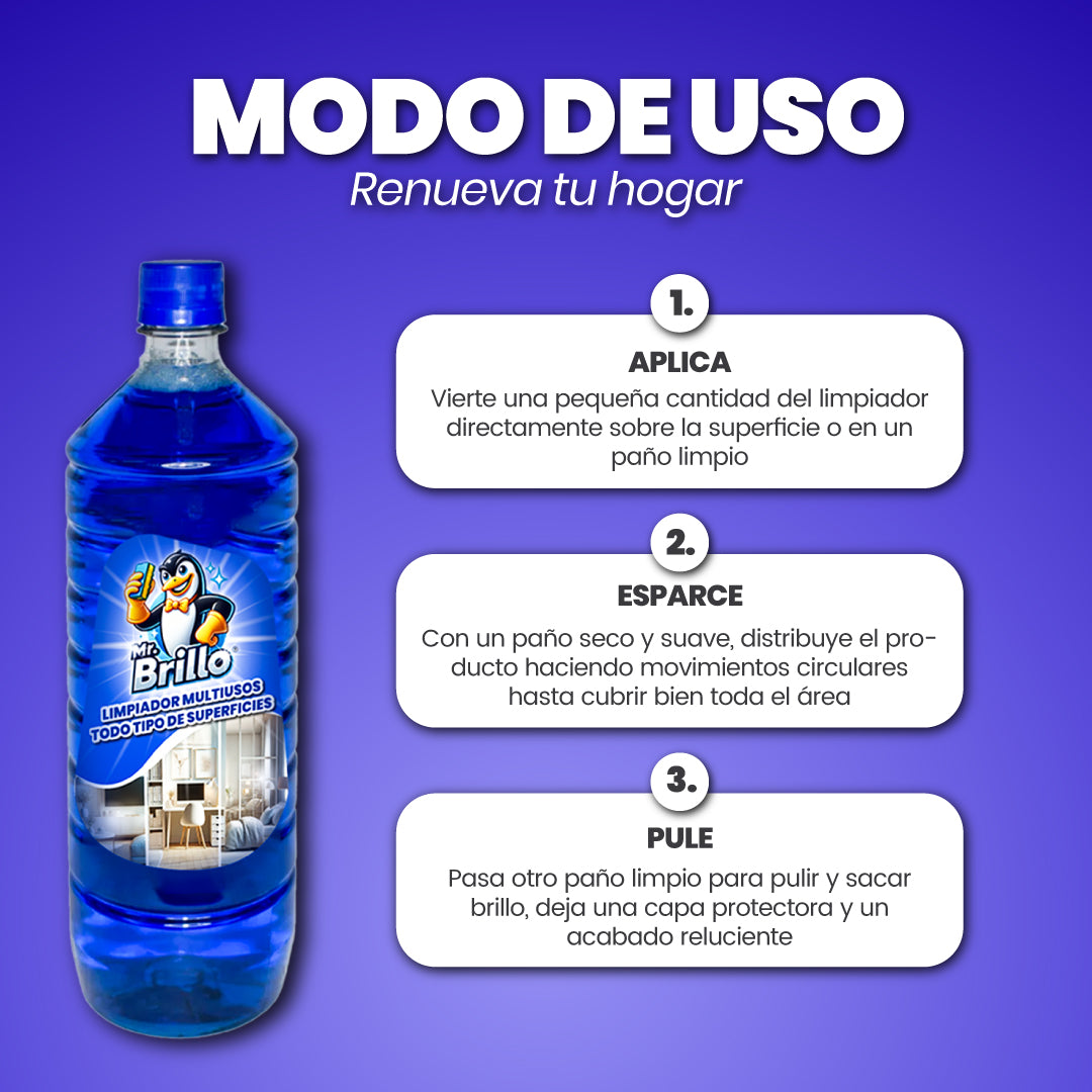 Limpiador multiusos para todo tipo de superficies - Mr Brillo™